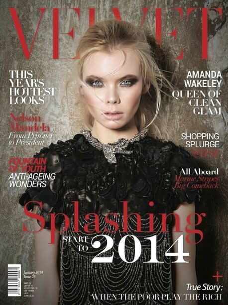 Velvet cover, make-up and hair by Silvia Sadecka
