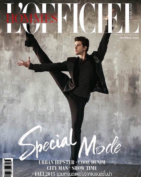 L'Officiel Hommes Thailand cover — Roberto Bolle, make-up and hair by Silvia Sadecka