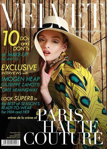 Velvet cover, make-up and hair by Silvia Sadecka