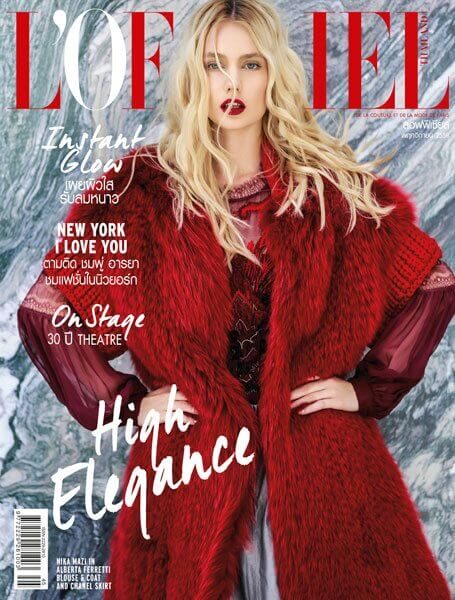 L'Officiel Thailand cover, make-up and hair by Silvia Sadecka