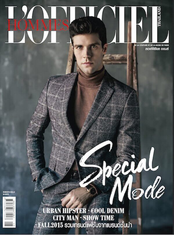 L'Officiel Hommes Thailand cover — Roberto Bolle, make-up and hair by Silvia Sadecka