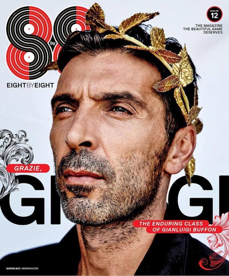 Eight by Eight magazine cover — Gigi Buffon, make-up and hair by Silvia Sadecka